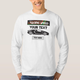 Camiseta Design de Carro de Velocidade de Corrida – Desempe