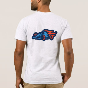 Camiseta design de carro esportivo moderno
