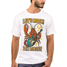 Design de Cartoon de Guitarra de Lagosta de Rocha