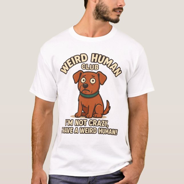 Camiseta Design de Cartoons de Cachorro Engraçado (Frente)