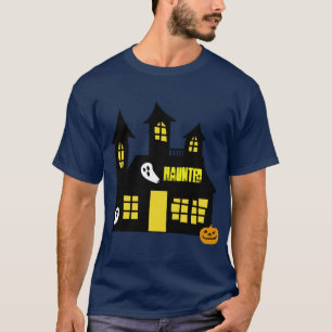 Camiseta design de casa assombrada