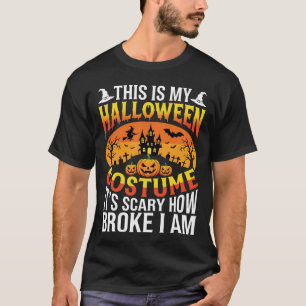 Camiseta Design de Casa Assombrada de Fantasia de Halloween
