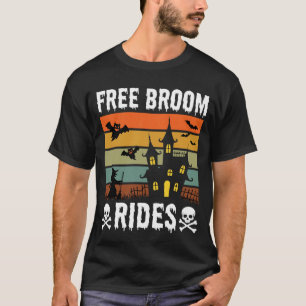 Camiseta Design de Casa Assombrada de Passeios de Vassoura