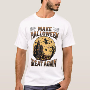 Camiseta Design de Casa Assombrada Vintage Halloween Great