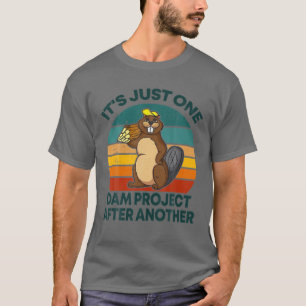 Camiseta Design de castor engraçado é só um projeto de b
