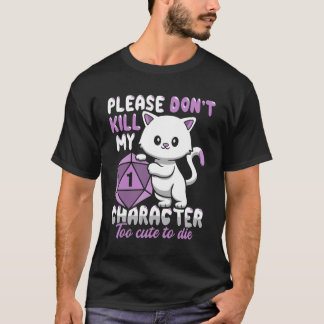 Camiseta Design de CAT DND para um jogador RPG