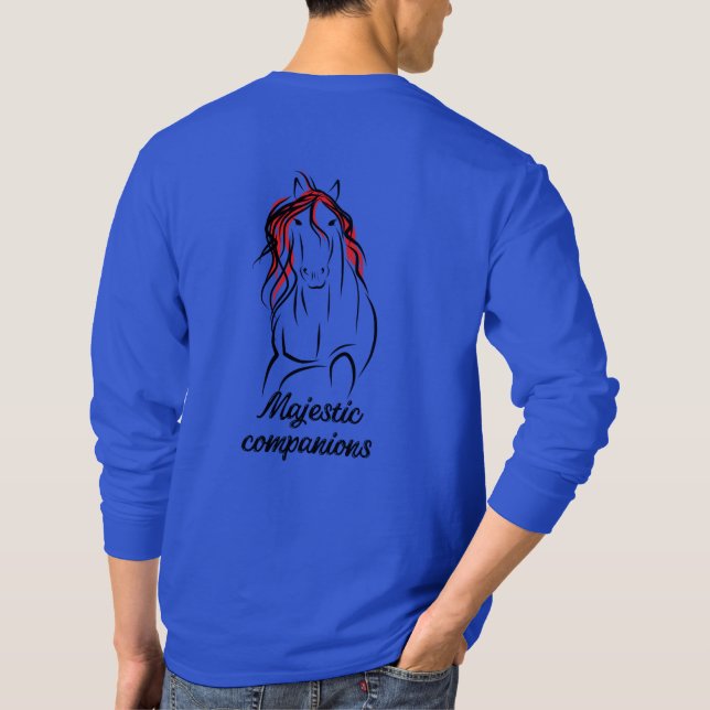 Camiseta design de cavalo bonito para t-shirt (Verso)
