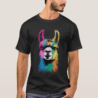 Camiseta Design de Cavalo Colorido