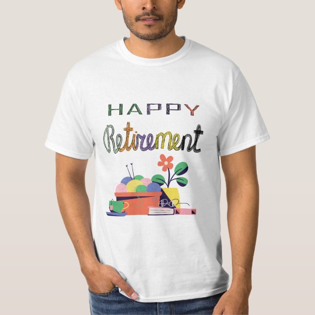 Camiseta Design de Celebração de Aposentação (Frente)