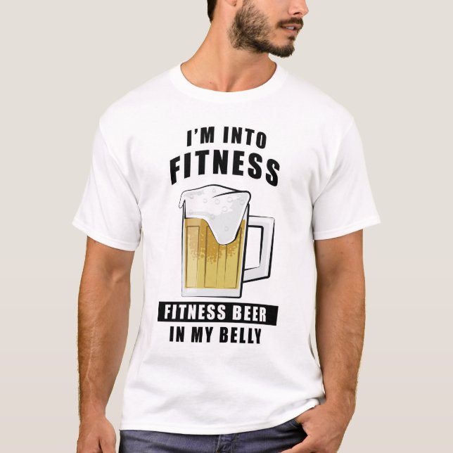 Camiseta Design de Cerveja Engraçado (Frente)