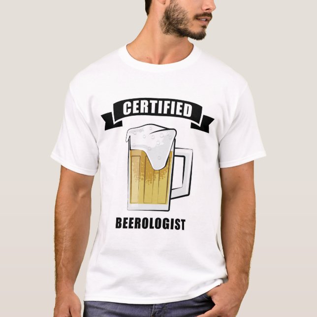 Camiseta Design de Cerveja Engraçado (Frente)