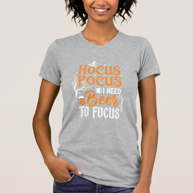 Camiseta Design de cerveja Hocus Pocus de Halloween_1 (Frente)