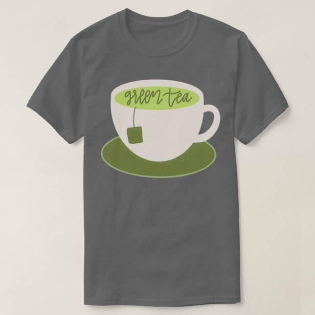 Camiseta Design de chá verde 1 (Frente do Design)