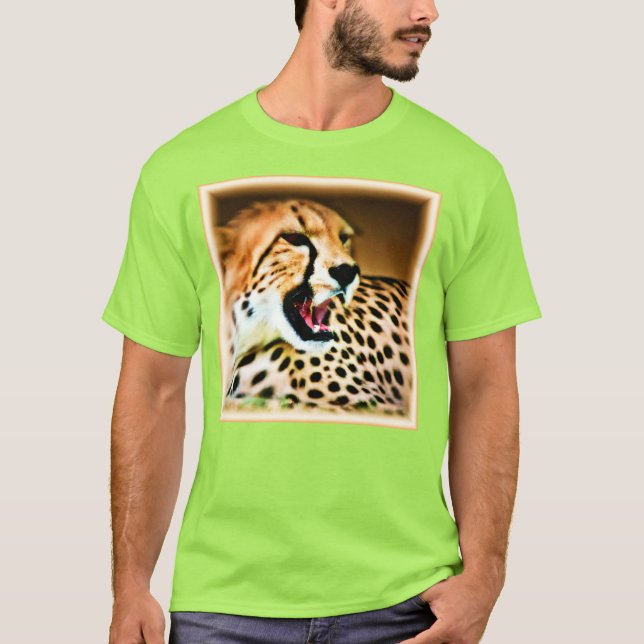 Camiseta "Design de Cheetah feroz e nojento". Comprar Agora (Frente)