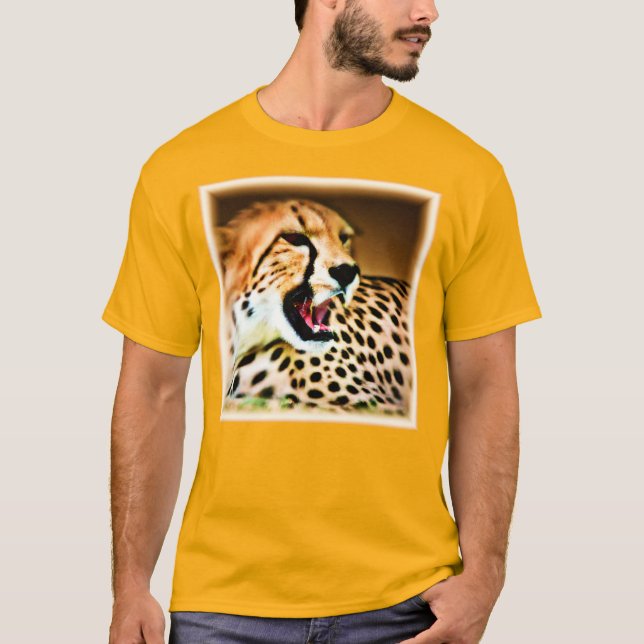 Camiseta "Design de Cheetah feroz e nojento". Comprar Agora (Frente)
