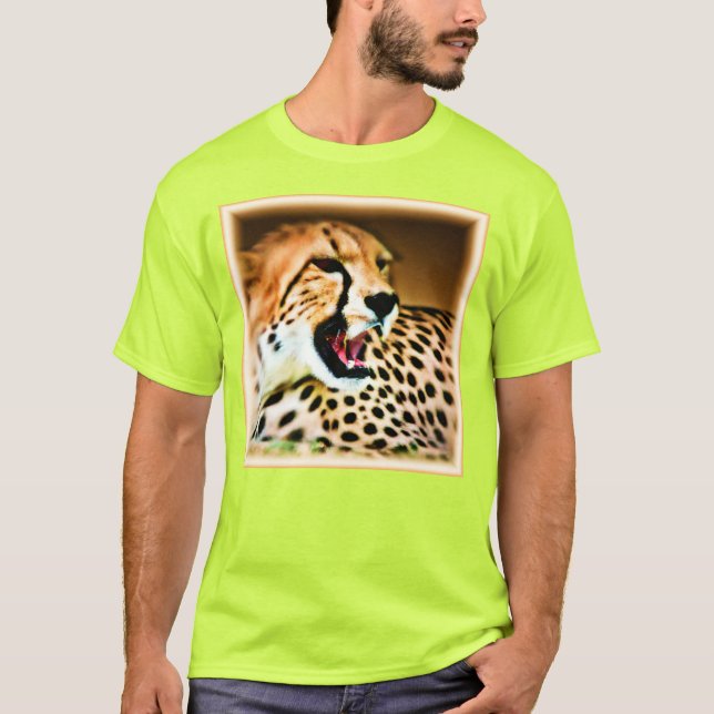 Camiseta "Design de Cheetah feroz e nojento". Comprar Agora (Frente)