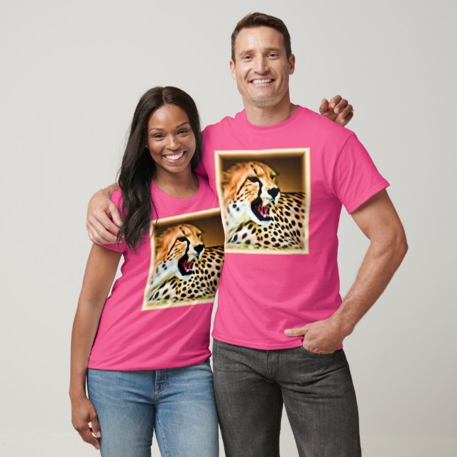 Camiseta "Design de Cheetah feroz e nojento". Comprar Agora (Unissex)