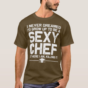 Camiseta design de chef engraçada mulheres seduzindo cozinh