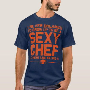 Camiseta design de chef engraçada mulheres seduzindo cozinh