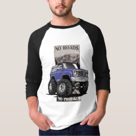 Camiseta Design de Chevy Blazer 'No Roads' de 1980