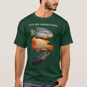 Camiseta Design de cichlid engraçado para o entusiasta do C