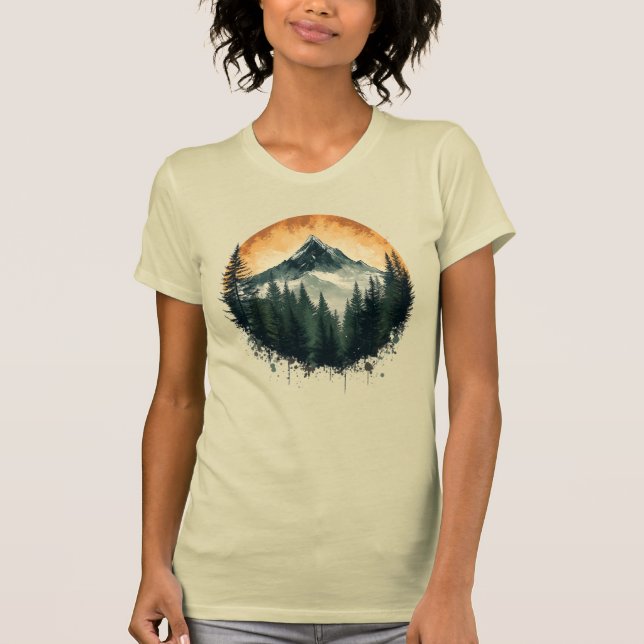 Camiseta Design de Circular de Elemento da Terra (Frente)