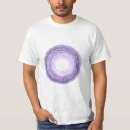 Camiseta design de círculo de aquarela roxa