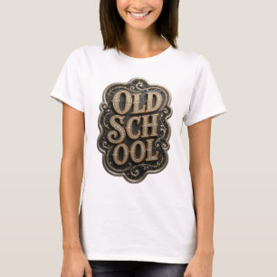 Camiseta Design de Citação Crisp Gold OLD SCHOOL