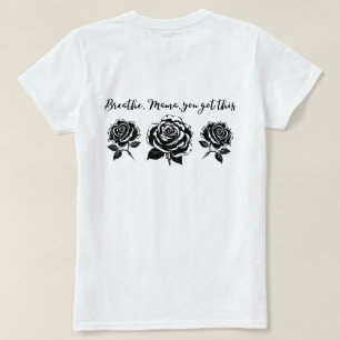 Camiseta Design de Citação da Vida da Mãe Inspiradora