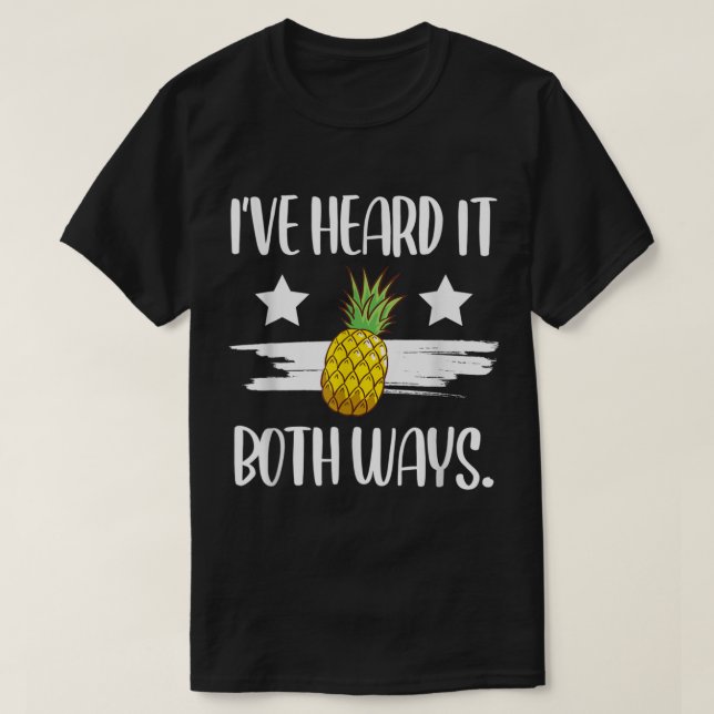 Camiseta Design de Citação de Abacaxi Engraçado (Frente do Design)