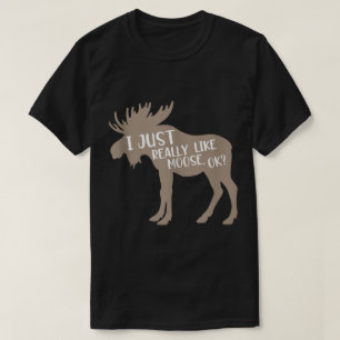 Camiseta Design de Citação de Amante de Alce Engraçado