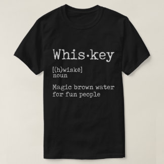 Camiseta Design de Citação de Definição de Uísque Engraçado
