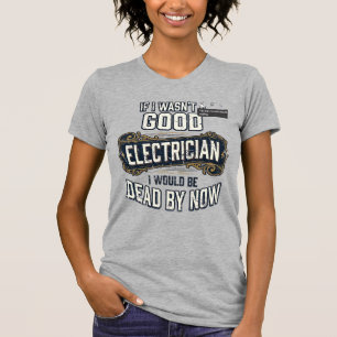 Camiseta Design de Citação de Gravura Vintage Eletricista E