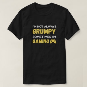 Camiseta Design de Citação de Jogador Mal-Humorado e Divert