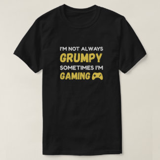 Camiseta Design de Citação de Jogador Mal-Humorado e Divert