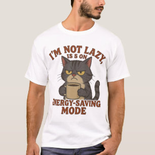 Camiseta Design de Citação Divertida do 'Modo de Economia d