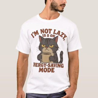 Camiseta Design de Citação Divertida do 'Modo de Economia d