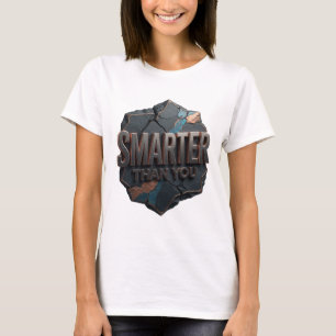 Camiseta Design de Citação Dynamic Gray MAIS INTELIGENTE QU