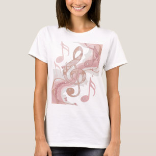 Camiseta Design de Citação Edgy Silver MÚSICA NO AR