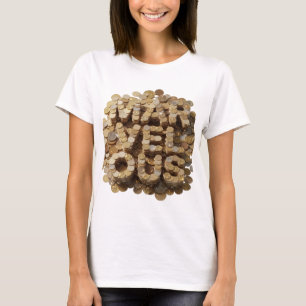 Camiseta Design de Citação MARAVILHOSO em Ouro Moderno