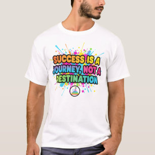 Camiseta Design de Citação Motivacional de Sucesso é uma Jo