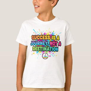 Camiseta Design de Citação Motivacional de Sucesso é uma Jo