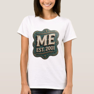 Camiseta Design de Citação Sharp Gold ME EST 2001