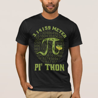 Camiseta design de Cobra Pi-Thon Pi-Thon de 3,14159 metros