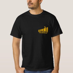 Camiseta Design de Código de Barras legal Melhor Esquiador