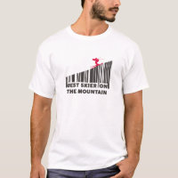 Design de Código de Barras legal Melhor Esquiador