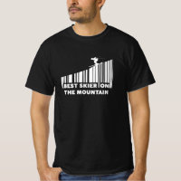 Design de Código de Barras legal Melhor Esquiador