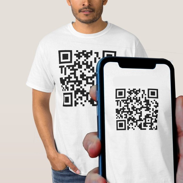 Camiseta Design de Código QR (Criador carregado)