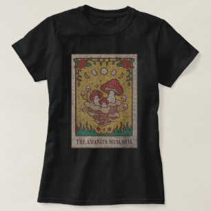 Camiseta Design de Cogumelo Tarot Amanita Muscaria