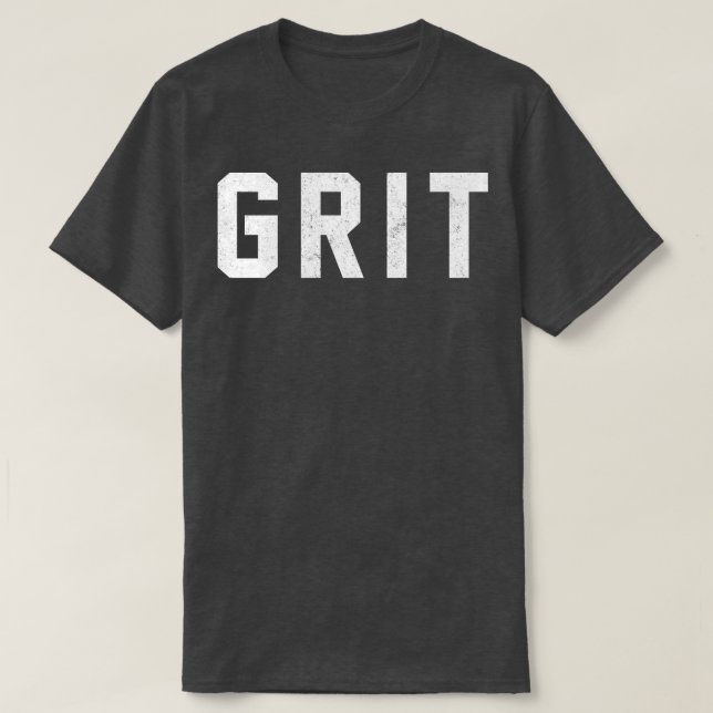 Camiseta DESIGN de colheita GRIT (Frente do Design)